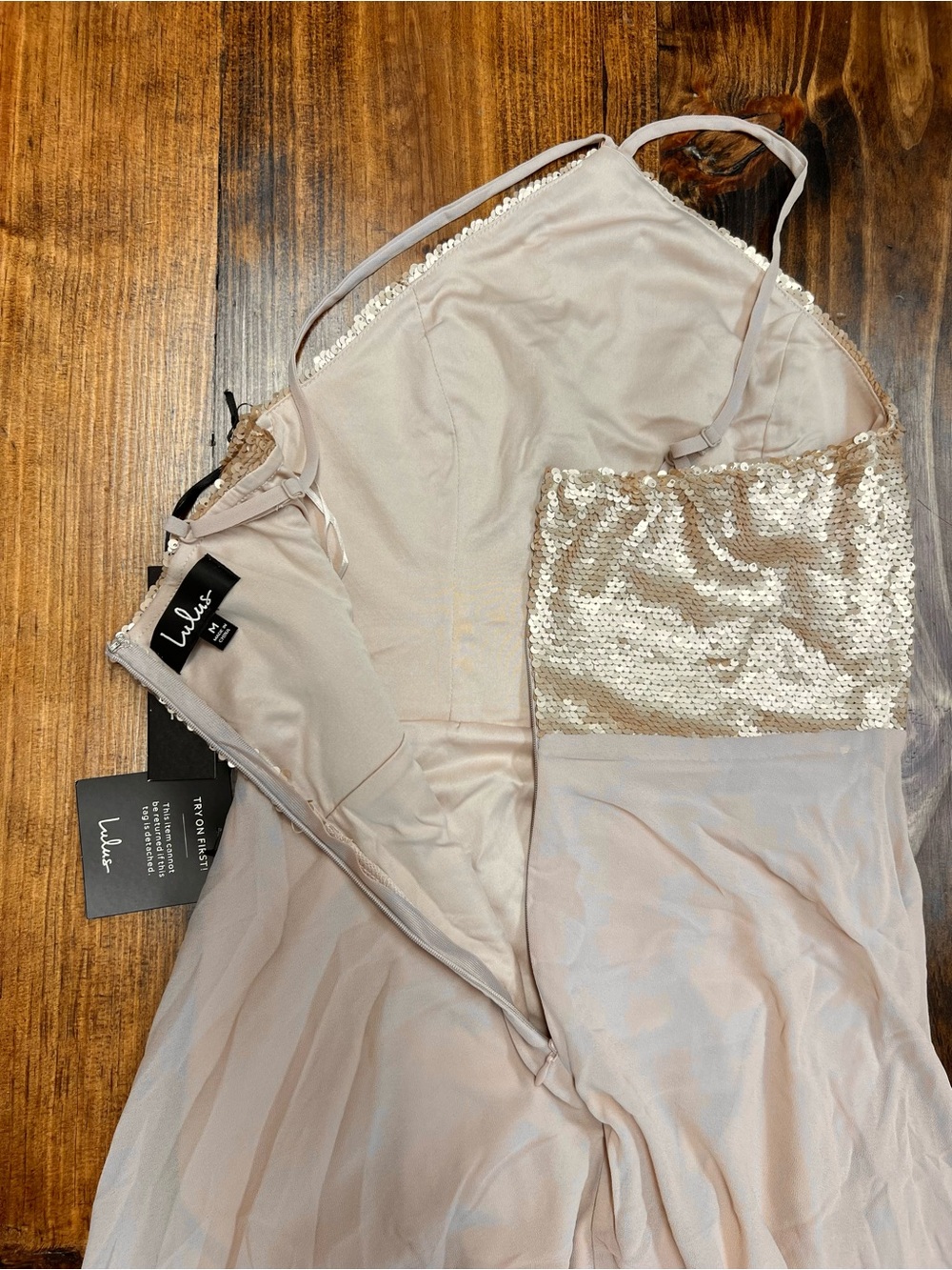 Lulus The Best Part Matte Gold Sequin Maxi Dress Size Medium - Picture 13 of 15